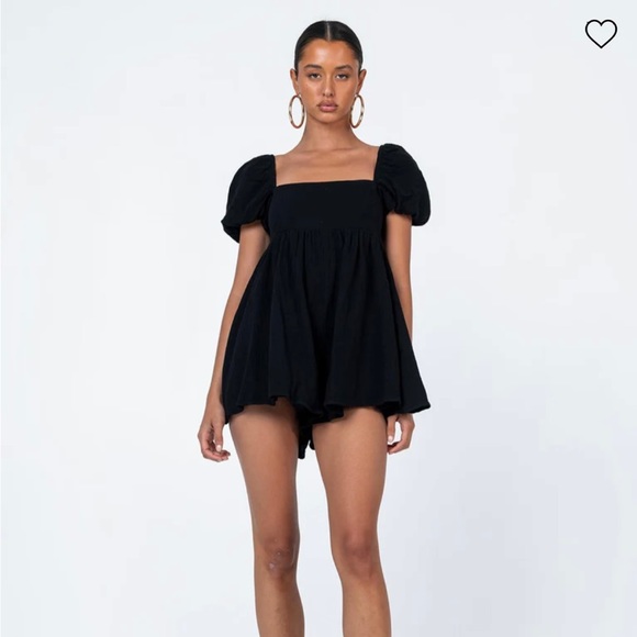 Princess Polly Pants - Princess Polly Perfect Condition Lorna Romper - Black Size US 6